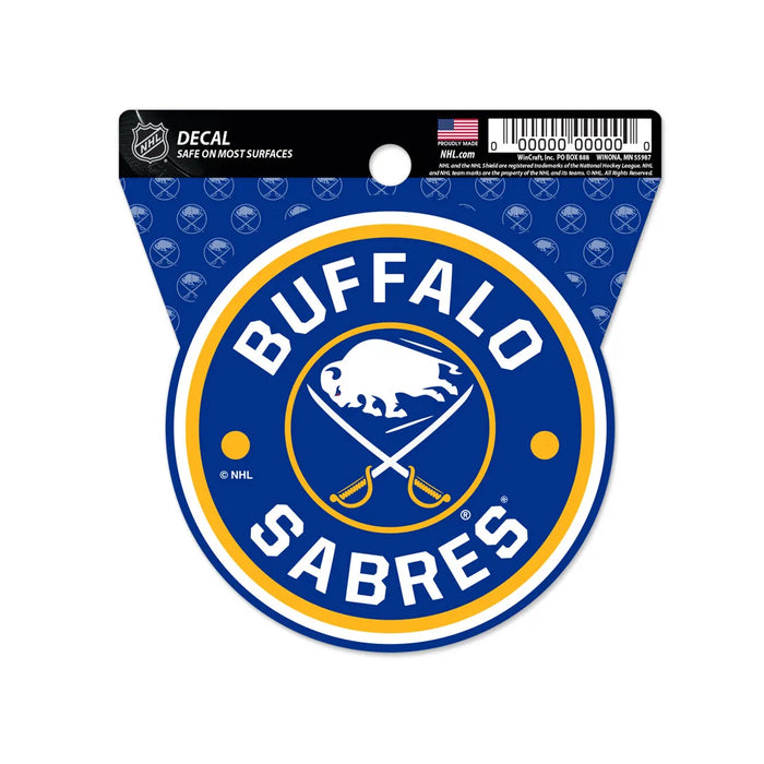3x4" Buffalo Sabres Clean Cut Round Decal