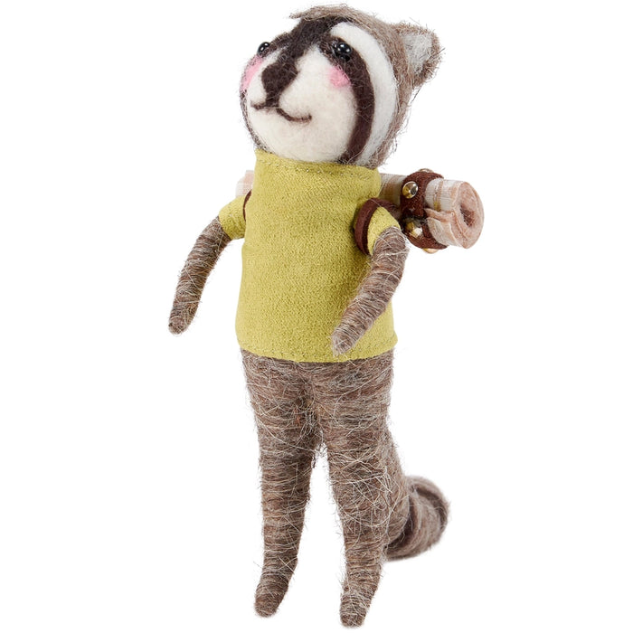 Picnic Raccoon Critter Figurine