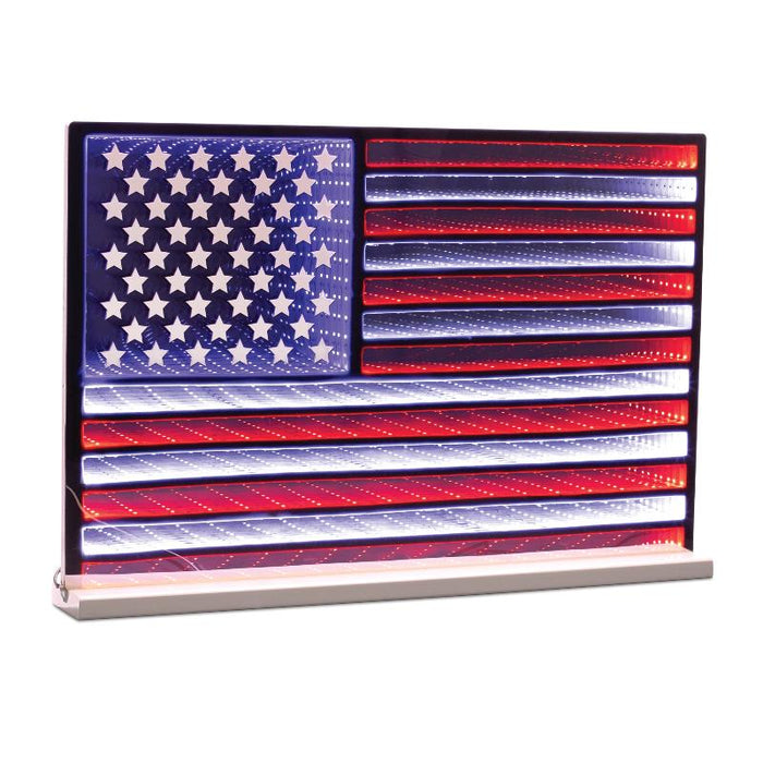 Standing USA Flag Infinity Light