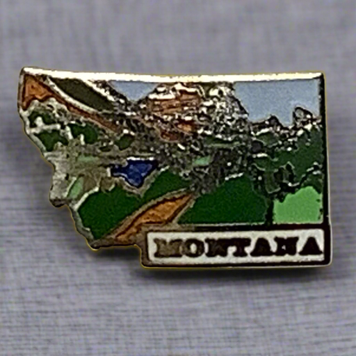 Montana Large Map Lapel Pin 2025