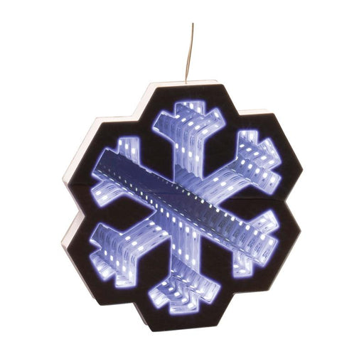 Infinity Light Snowflake Garland closeup