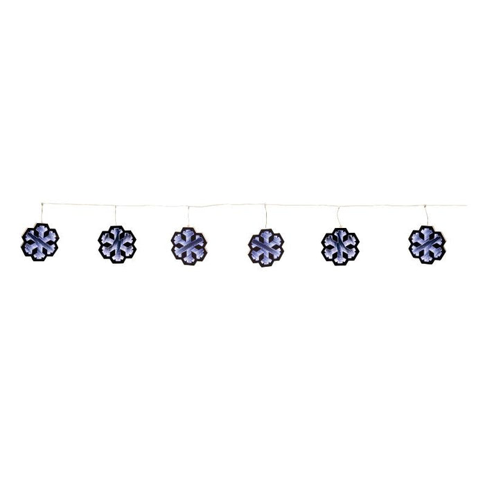 Infinity Light Snowflake Garland