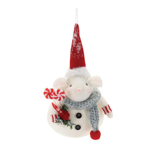 Santa Hat Mouse Ornament