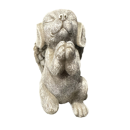 Angel Wings Praying Dog Garden Pick