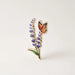 Lavender & Butterfly Enamel Lapel Pin
