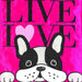 Live Love Bark Applique Garden Flag