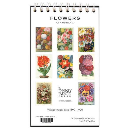 Vintage Flowers Postcard Booklet