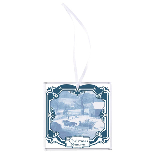 Christmas Memories Glass Panel Ornament