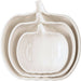 White Pumpkins Stoneware Plate Set