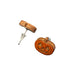 Jack O Lantern Stud Wood Earrings