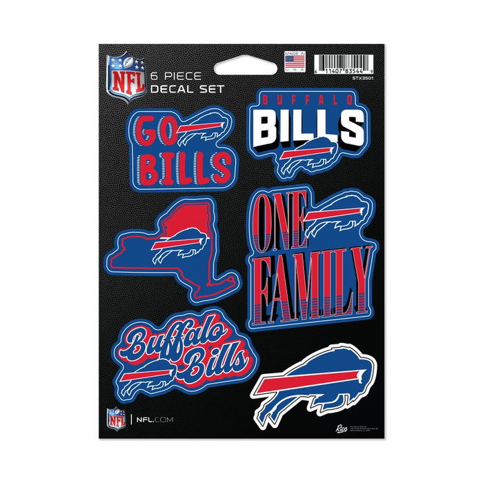Buffalo Bills 6-Piece Decal Pack