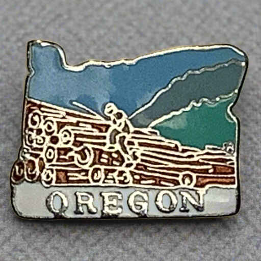 Oregon Map Lapel Pin 2025