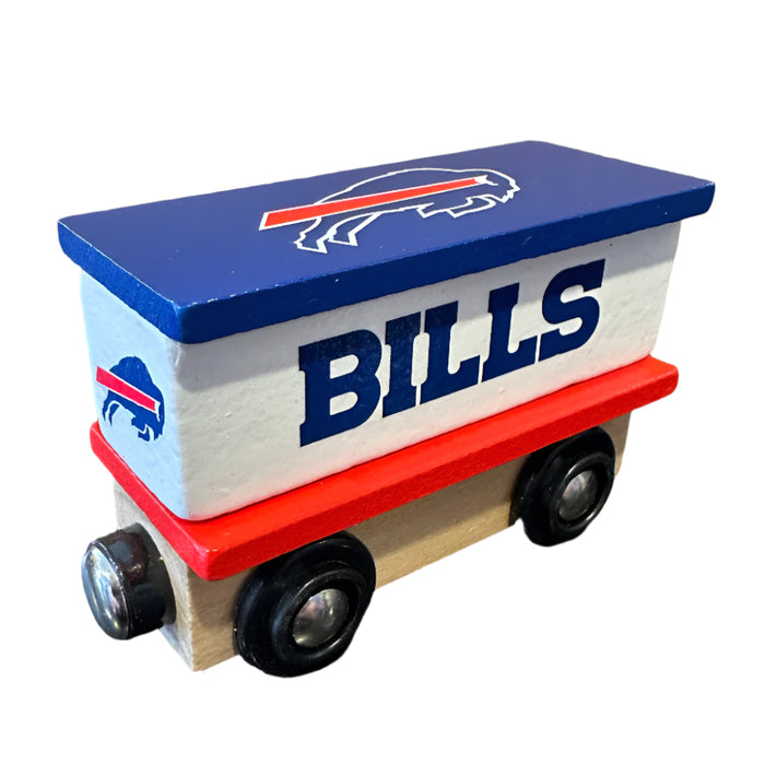 Buffalo Bills Wooden Toy Train Box Car