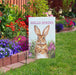Hello Spring Vintage Bunny Garden Flag