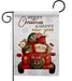 New Years Santa Ride Garden Flag