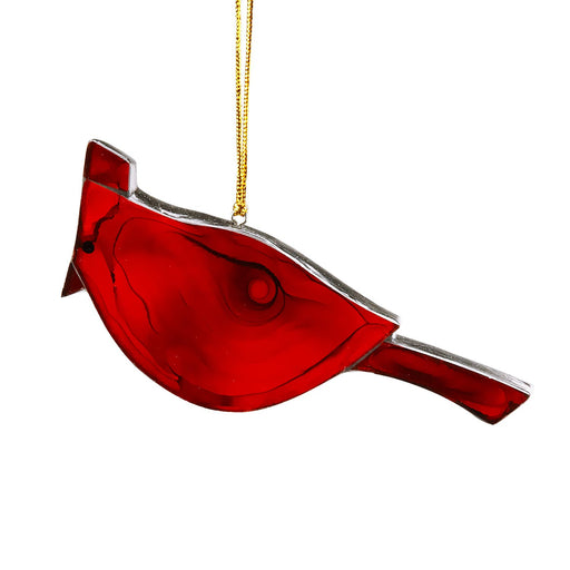 Fire Bird Glass Ornament