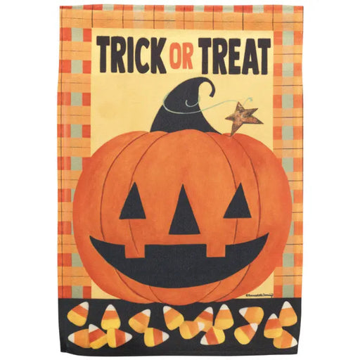 Trick or Treat Jack-O-Lantern Garden Flag
