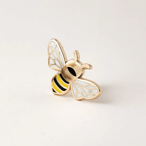 Queen Honey Bee Enamel Lapel Pin
