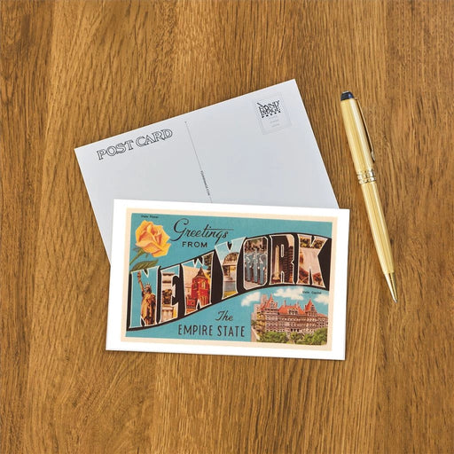Greetings From New York Large Letter Postcard