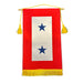 Two Blue Service Stars Banner - Made in the USA