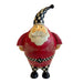 Metal Checkered Santa Large Figurine