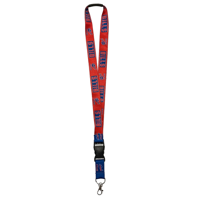 Buffalo Bills Blocked Logo Lanyard w/ Detachable Buckle