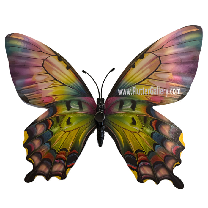 Aurora Swallowtail Glow in the Dark Paper Butterfly Magnet