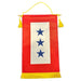 Three Blue Service Stars Banner - Made in the USA