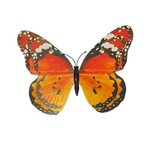 Amber Tiger Glow in the Dark Paper Butterfly Magnet