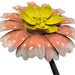 Dainty Pink Metal Small Flower Yard Stake