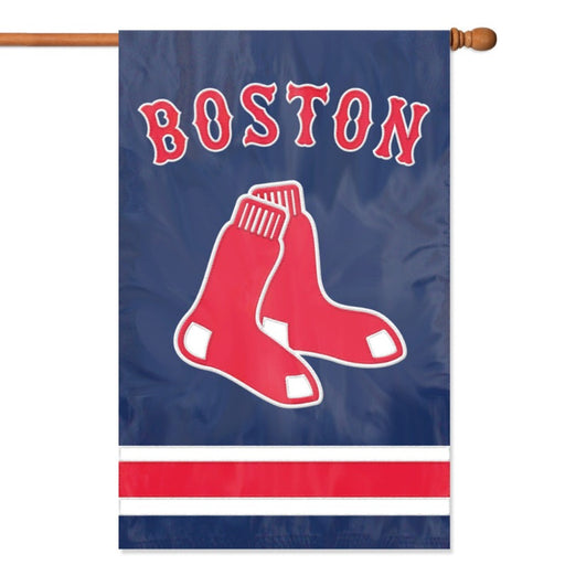 Boston Red Sox Applique Banner Flag