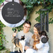 27" Always Loved Pawprint Black Wind Chime (6 Tubes)