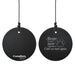 27" Always Loved Pawprint Black Wind Chime (6 Tubes)