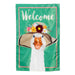 Flowery Goose Applique Decorative Flag