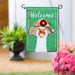 Flowery Goose Applique Garden Flag
