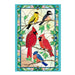 Stained Glass Songbirds Applique Banner Flag