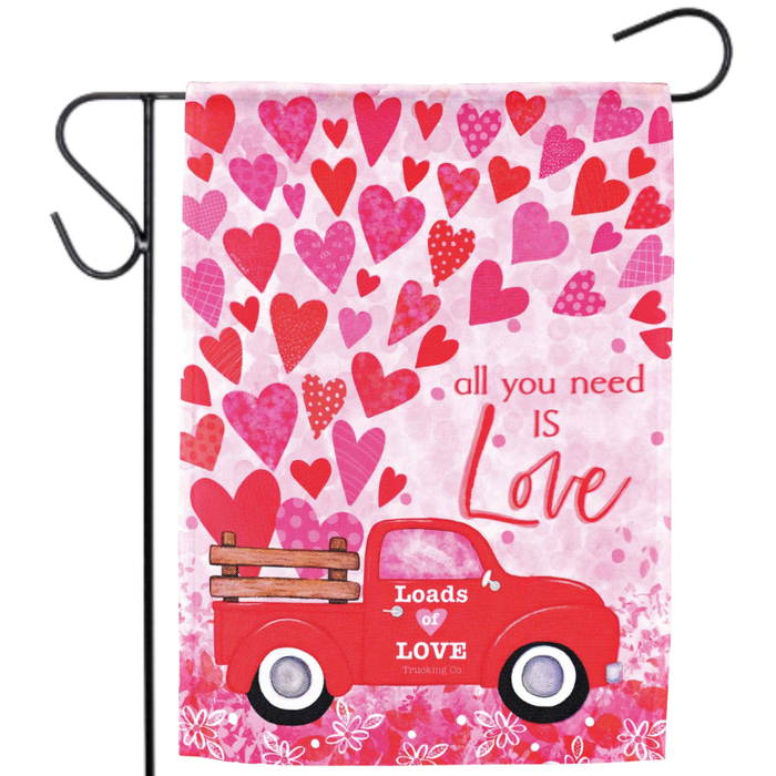 All You Need Is Love Truck Garden Flag
