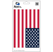 Mirrored American Flag Decal - Made in USA