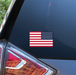 Mirrored American Flag Decal - Made in USA