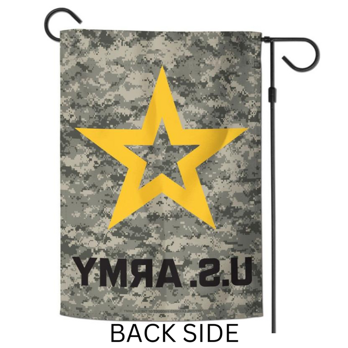 US Army Star Camo Garden Flag