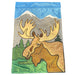 Moose Applique Garden Flag