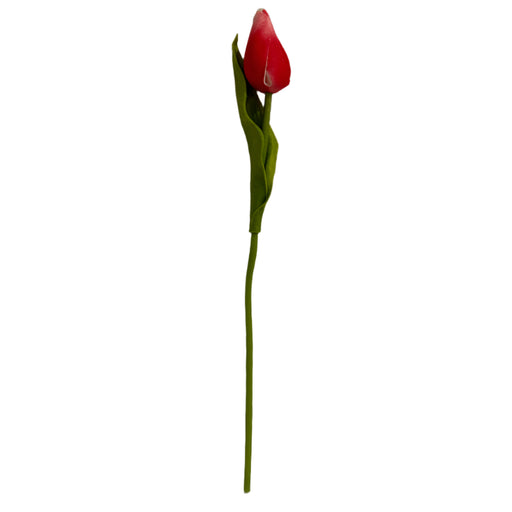 Dark Pink - Real Feel Single Tulip Bud