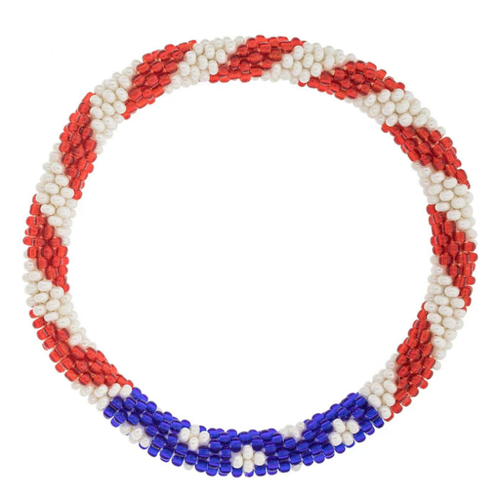 Roll-On® Beaded Bracelet - Stars and Stripes