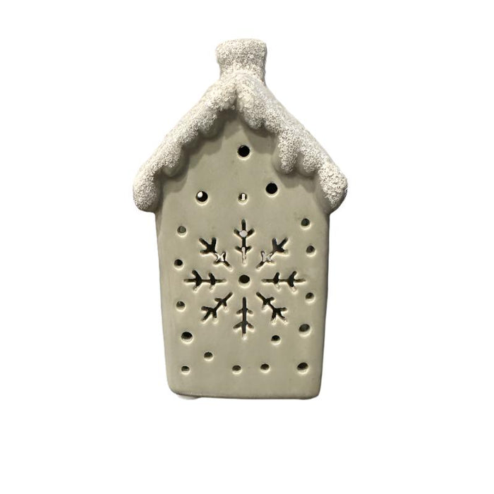 Snowflake LED Grey Large Glitter House Décor