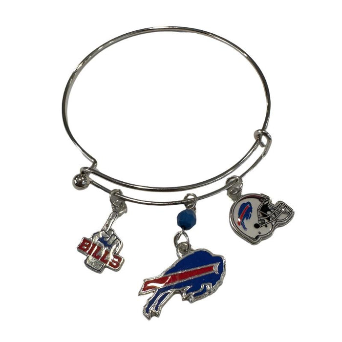 Buffalo Bills Helmet Three Charm Bracelet