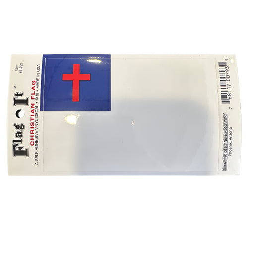 Christian Flag Decal - Made in USA