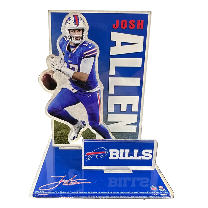 Buffalo Bills Josh Allen Small Acrylic Stand Up Set