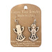 Christmas Angel Wood Earrings
