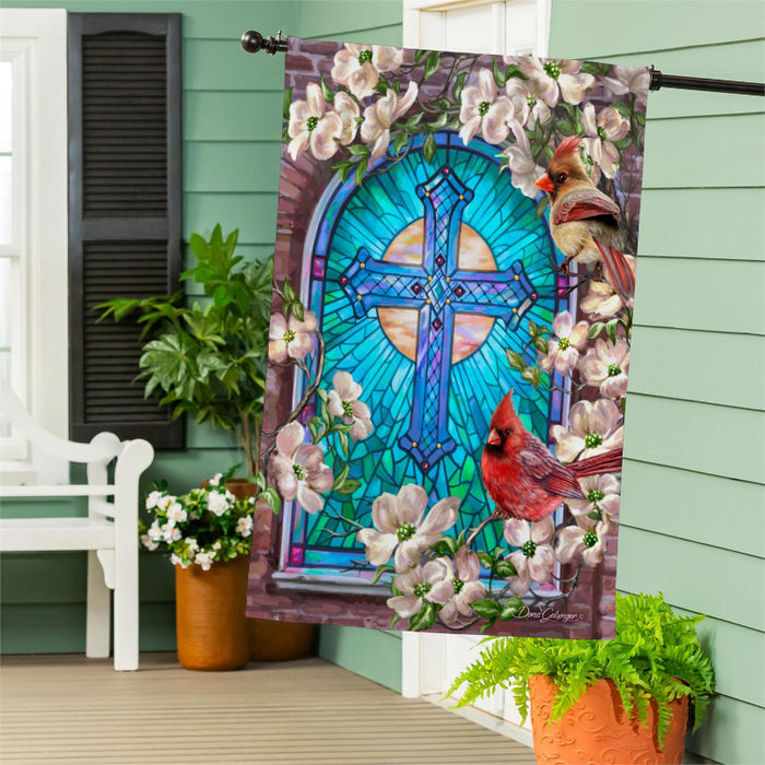 Sunday Morning Burlap Banner Flag