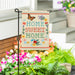 Floral Home Sweet Home Burlap Garden Flag